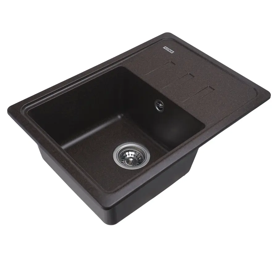 Гранітна мийка для кухні Platinum 6243 LIANA матова Шоколад