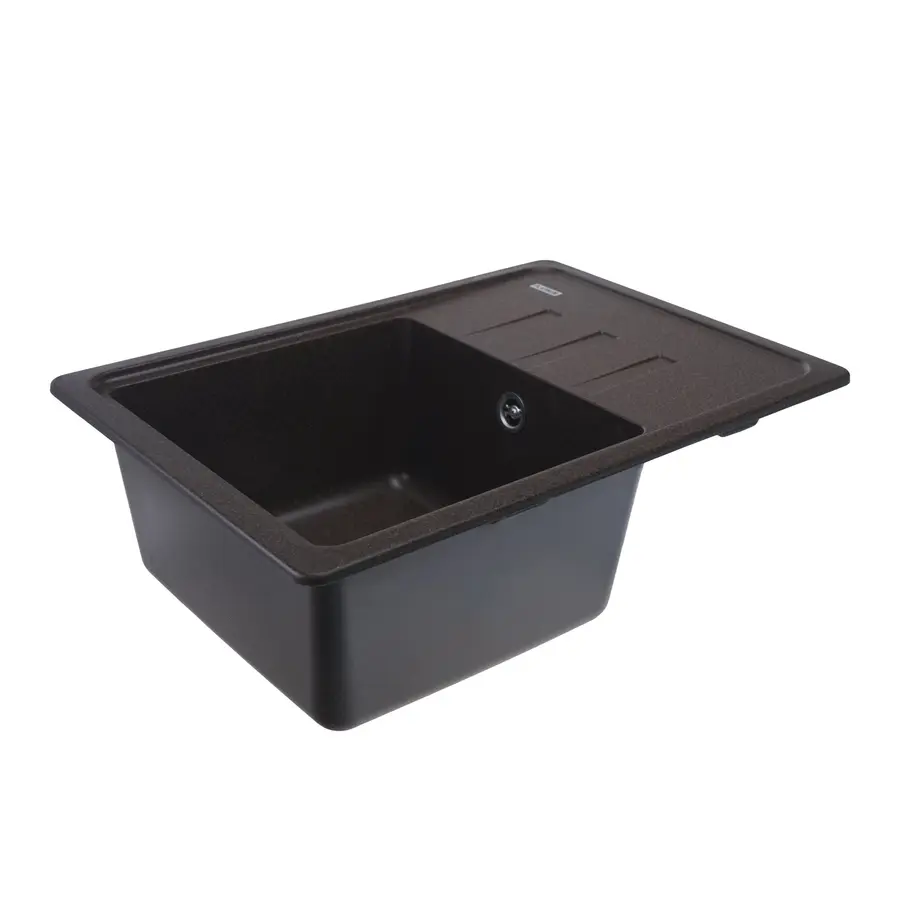 Гранітна мийка для кухні Platinum 6243 LIANA матова Шоколад