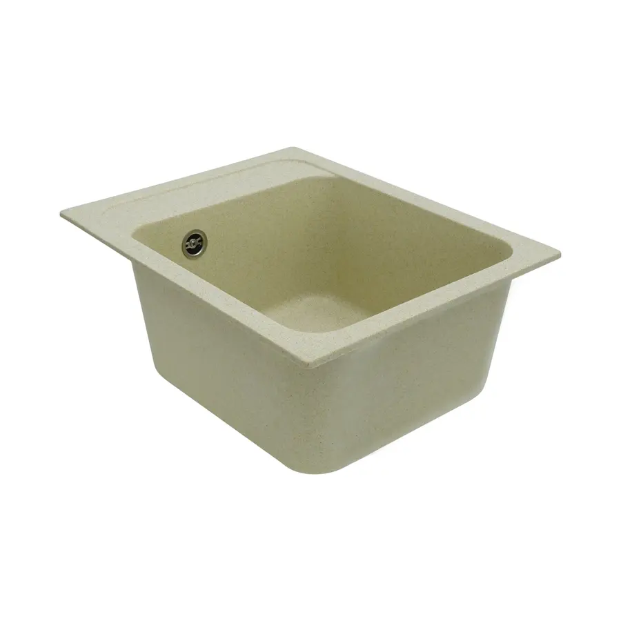 Гранітна мийка для кухні Platinum 4050 RUBY глянець Пісок