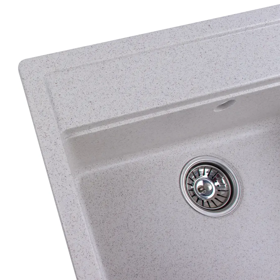 Гранітна мийка для кухні Platinum 5751 NIKA глянець Топаз