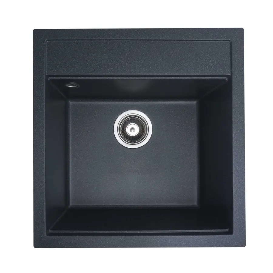 Гранітна мийка для кухні Platinum 5149 FIESTA матова Антрацит