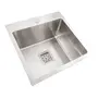 Мийка Platinum Handmade НSB 450x450x220 нержавійка (квадратний сифон.3,0/1,0)