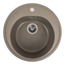 Гранітна мийка для кухні Platinum 510 LUNA матова Титан