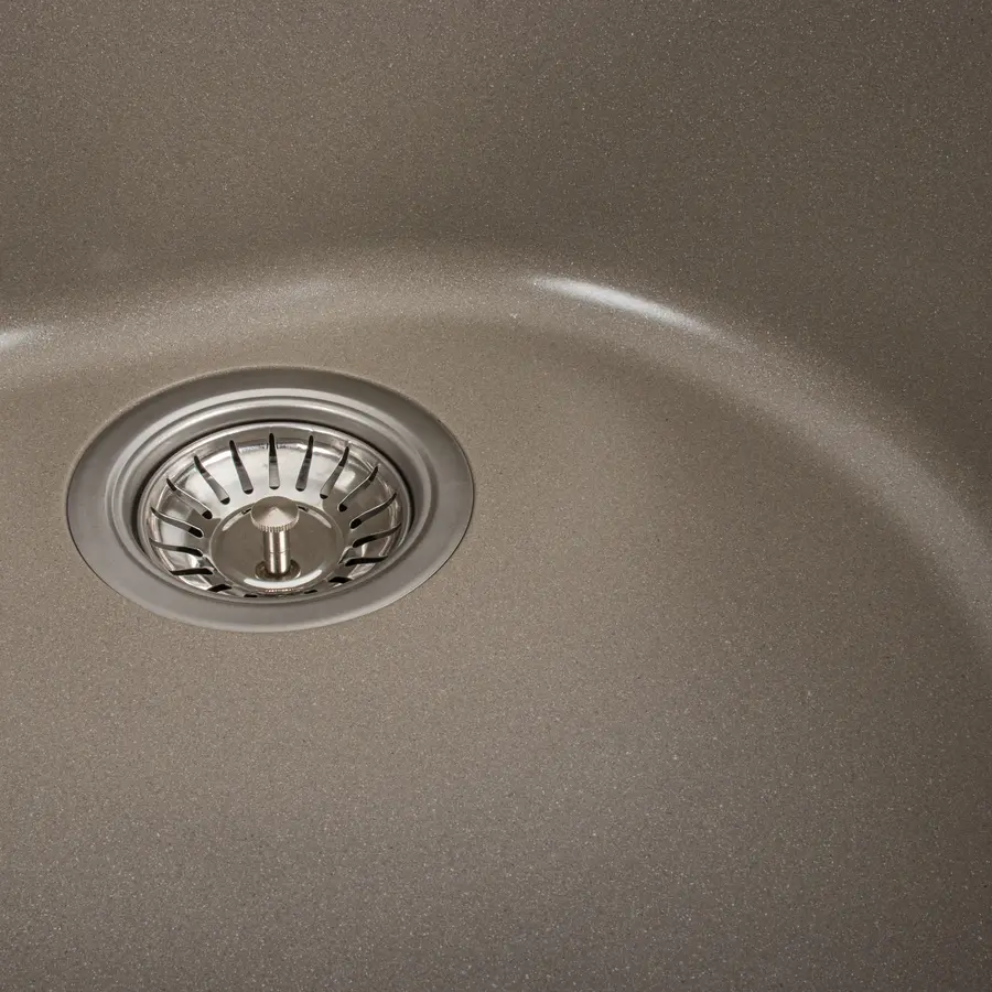 Гранитная мойка для кухни Platinum 510 LUNA матовая Титан