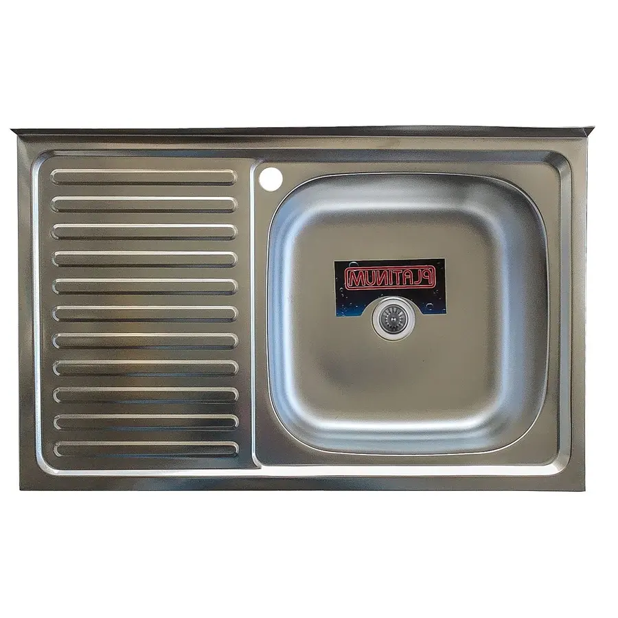 Кухонна мийка з нержавіючої сталі Platinum САТИН 8050 R (0,5/160 мм)