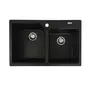 Гранитная мойка для кухни Platinum 7850 HARMONY матовая Черная