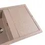 Гранітна мийка для кухні Platinum 7950 Selena матова Карамель