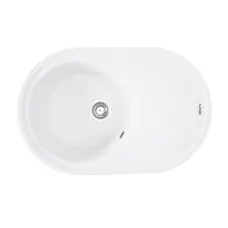 Гранітна мийка для кухні Platinum 7750 LIRA матова Білосніжна