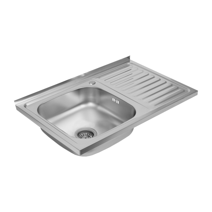 Кухонна мийка з нержавіючої сталі Platinum САТИН 8050 L (0,7/160 мм)