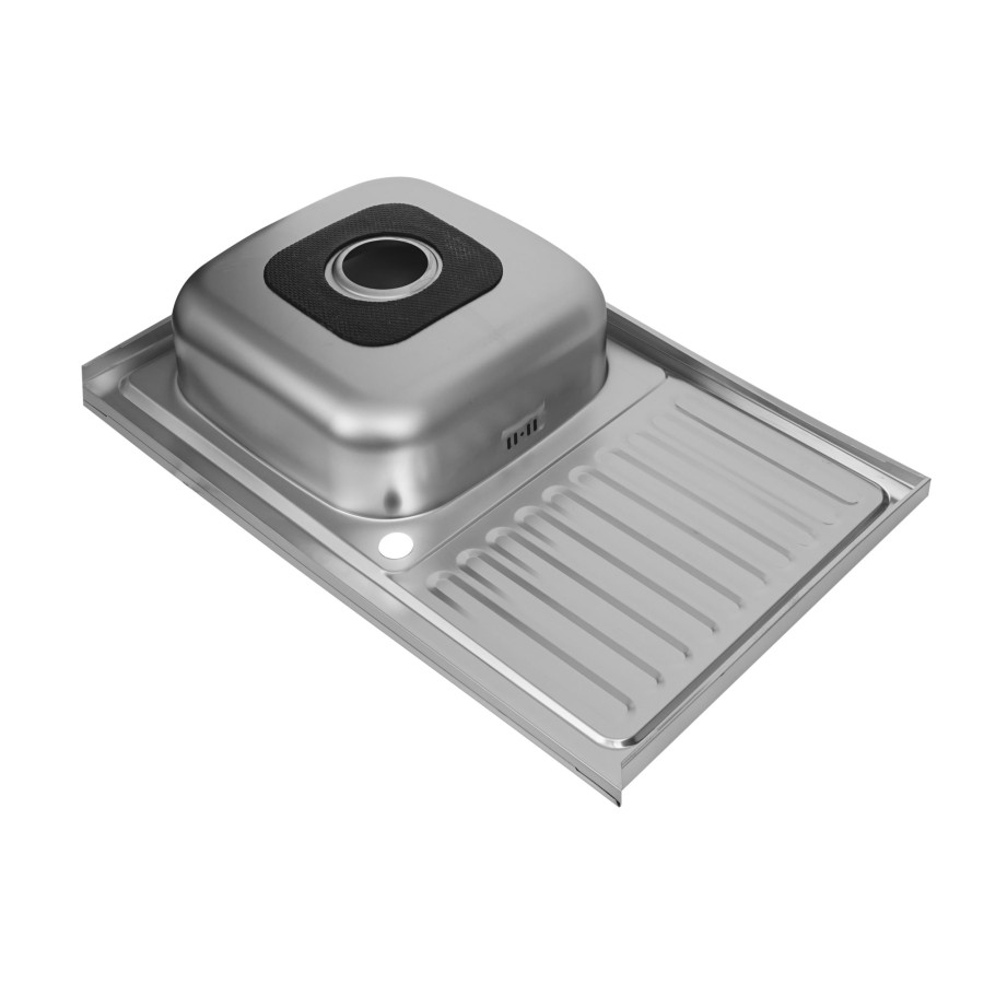 Кухонна мийка з нержавіючої сталі Platinum САТИН 8050 L (0,7/160 мм)