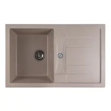 Гранітна мийка для кухні Platinum 7850 TROYA матова Сафарі