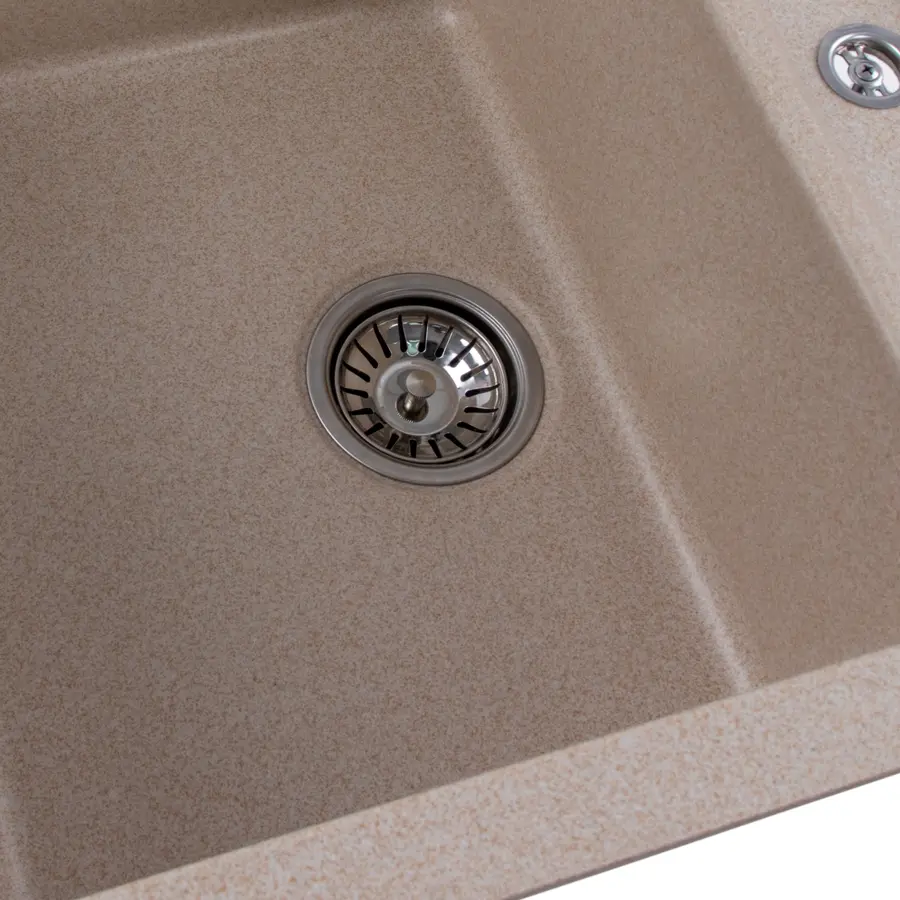 Гранітна мийка для кухні Platinum 7850 TROYA матова Сафарі