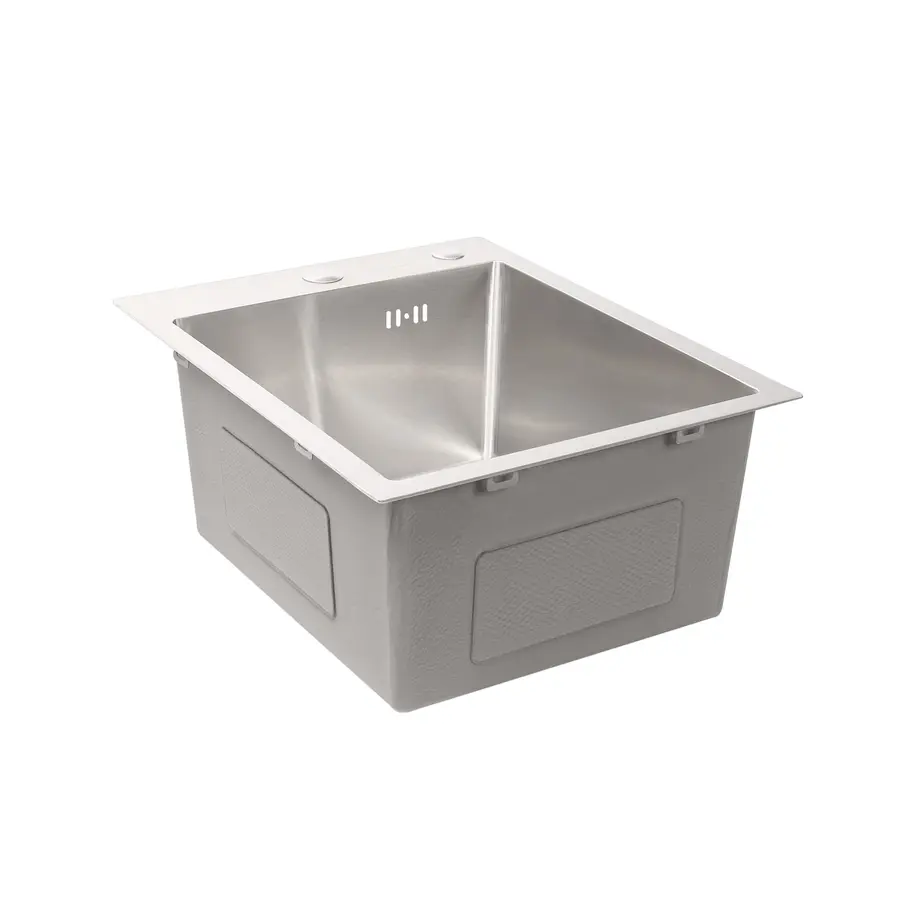 Кухонна мийка Platinum Handmade 400x500х220 (товщина 3,0/1,5 мм корзина та дозатор в комплекті)