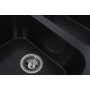 Гранітна мийка для кухні Platinum 7648W TWIN глянець Чорний металік