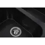 Гранітна мийка для кухні Platinum 7648W TWIN глянець Чорний металік