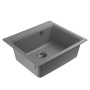 Гранітна мийка для кухні Platinum 5852 VESTA матова Сіра