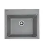 Гранітна мийка для кухні Platinum 5852 VESTA матова Сіра
