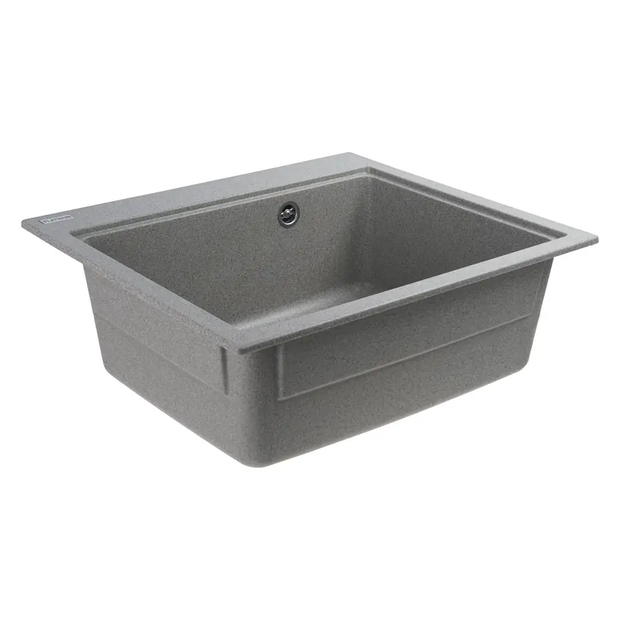 Гранітна мийка для кухні Platinum 5852 VESTA матова Сіра