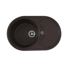 Гранітна мийка для кухні Platinum 7750 GAZZO глянець Мокко