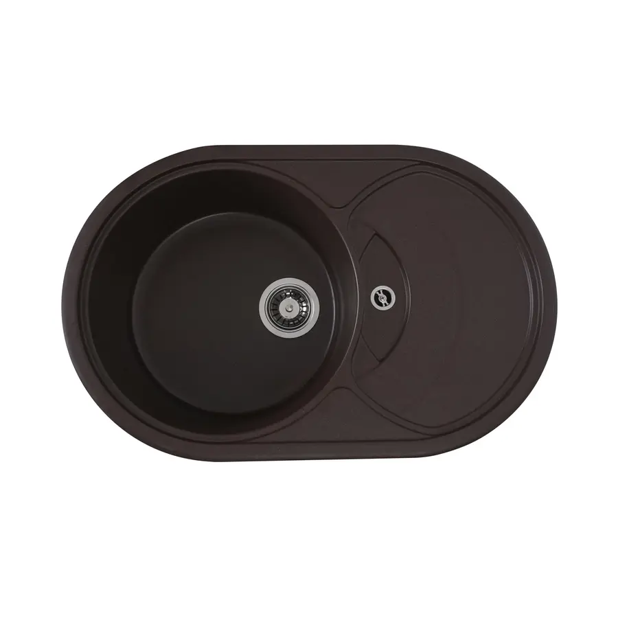 Гранітна мийка для кухні Platinum 7750 GAZZO глянець Мокко