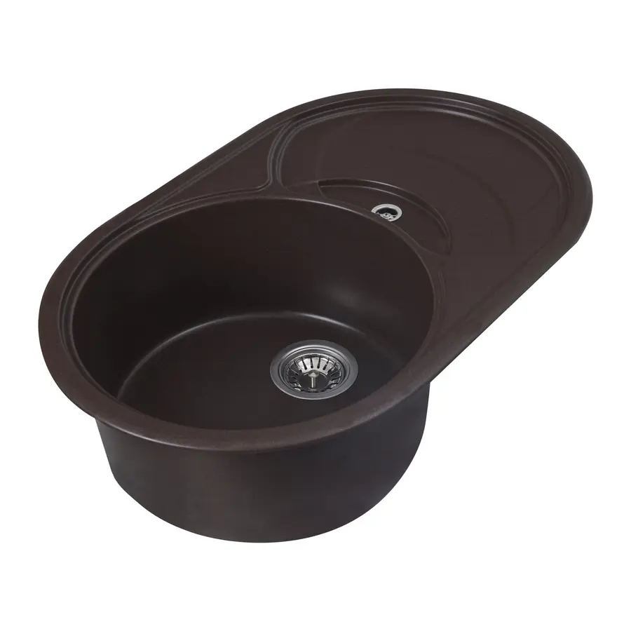 Гранітна мийка для кухні Platinum 7750 GAZZO глянець Мокко