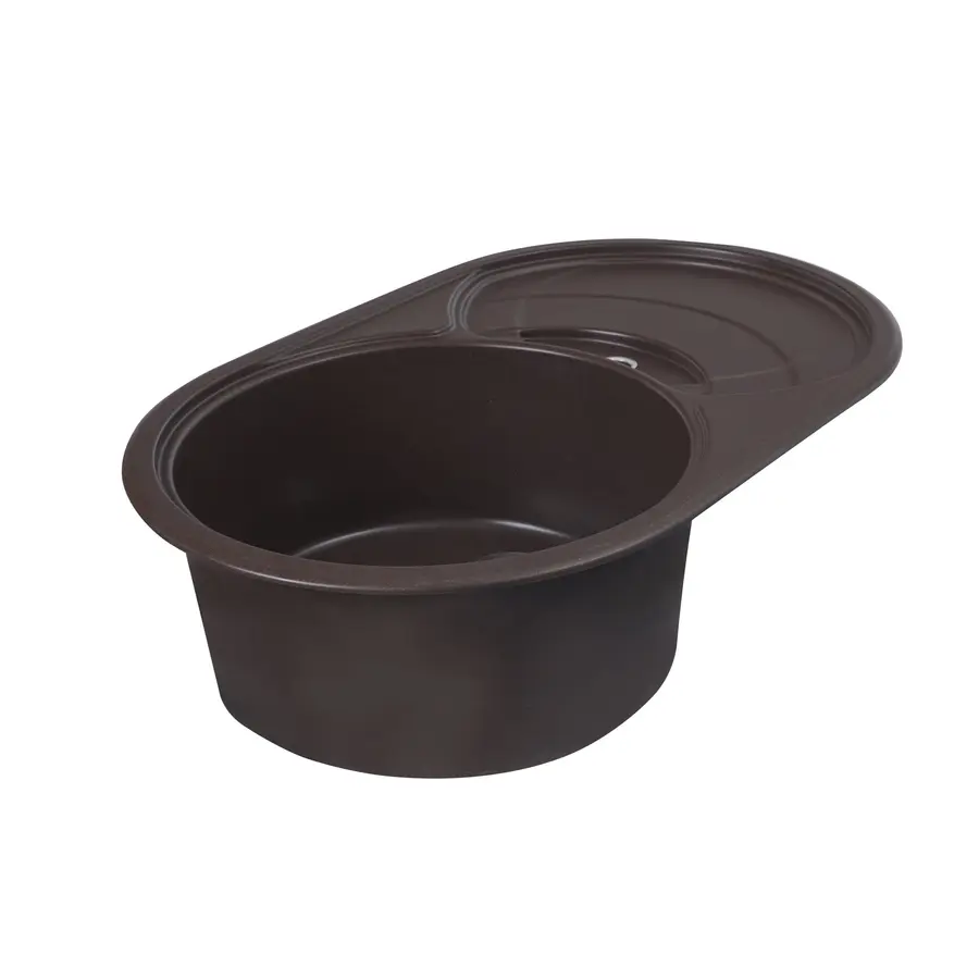 Гранітна мийка для кухні Platinum 7750 GAZZO глянець Мокко