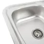 Кухонна мийка з нержавіючої сталі Platinum ДЕКОР 7549 (0,8/180 мм)