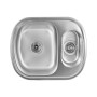 Кухонна мийка з нержавіючої сталі Platinum ДЕКОР 6049D (0,8/180 мм)