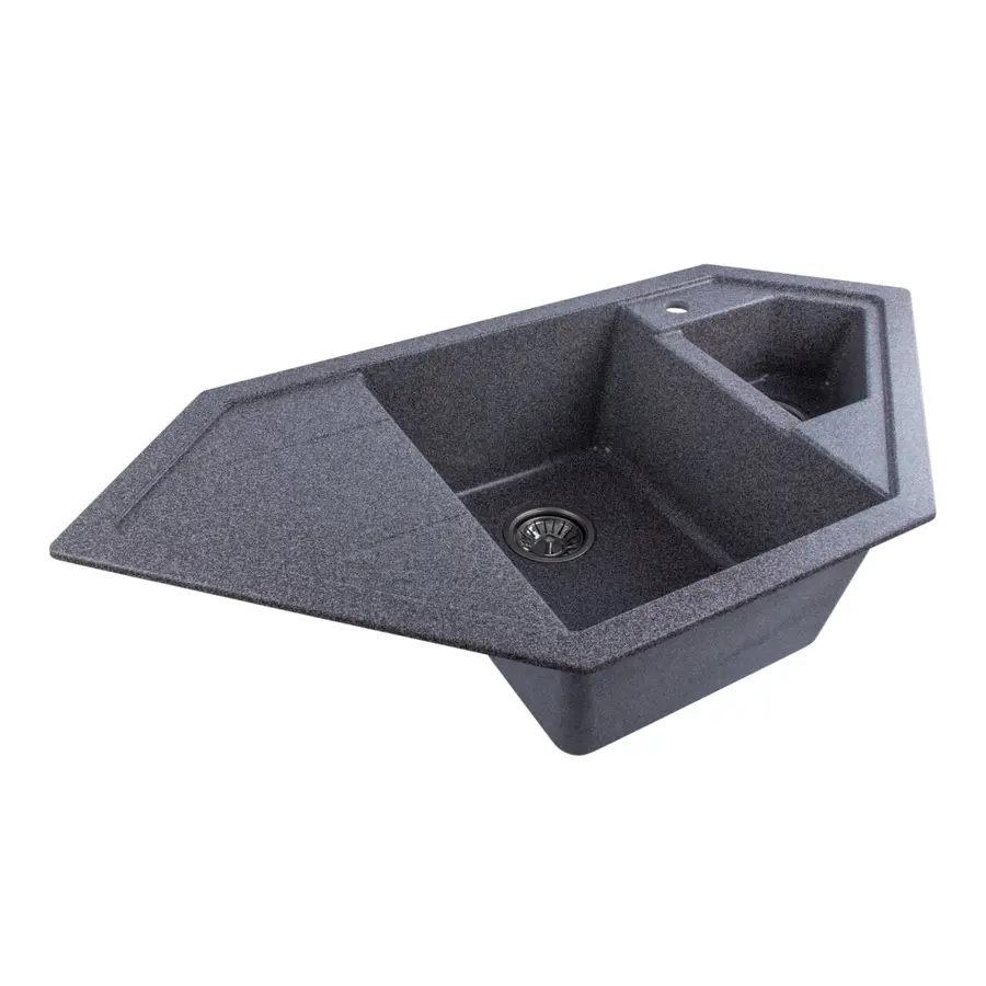 Гранитная мойка для кухни Platinum 9950 PANDORA матовая Микс