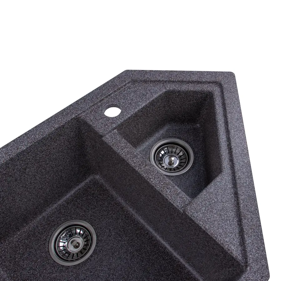 Гранитная мойка для кухни Platinum 9950 PANDORA матовая Микс