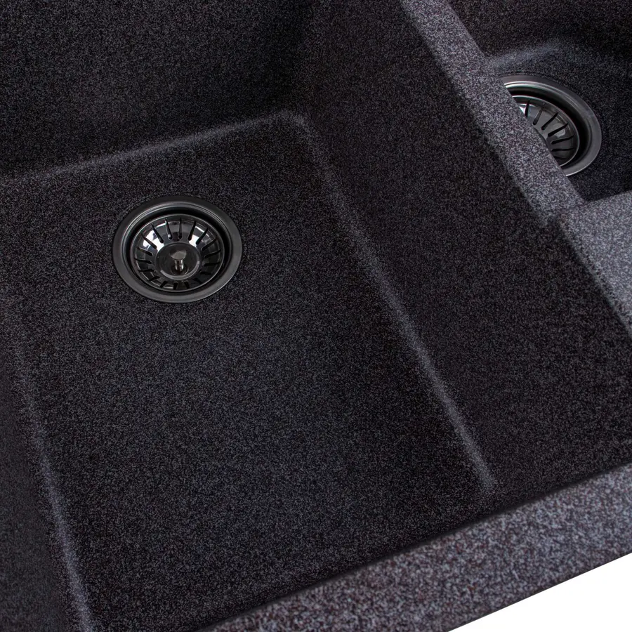 Гранитная мойка для кухни Platinum 9950 PANDORA матовая Микс