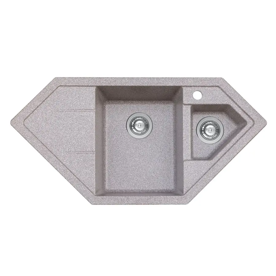 Гранитная мойка для кухни Platinum 9950 PANDORA матовая Микс