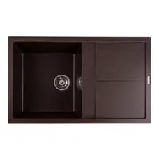 Гранітна мийка для кухні Platinum 7950 Selena матова Шоколад