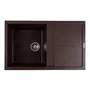 Гранітна мийка для кухні Platinum 7950 Selena матова Шоколад
