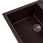 Гранітна мийка для кухні Platinum 7950 Selena матова Шоколад