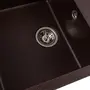 Гранітна мийка для кухні Platinum 7950 Selena матова Шоколад