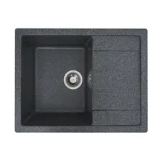 Гранітна мийка для кухні Platinum 6550 INTENSO матова Графіт