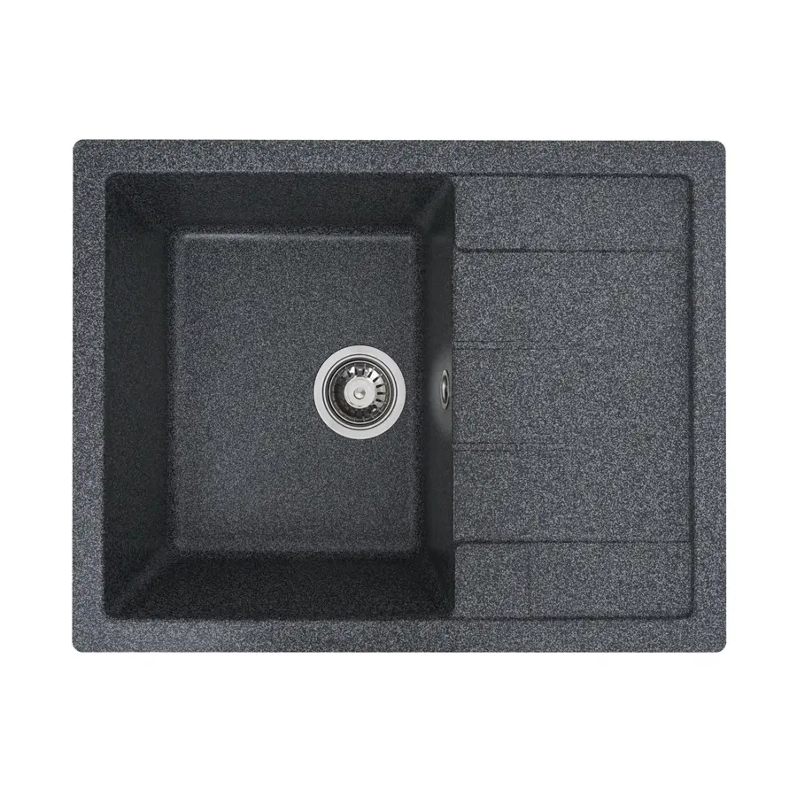 Гранітна мийка для кухні Platinum 6550 INTENSO матова Графіт