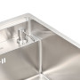 Кухонна прихована мийка Platinum Handmade 500x500x220 (змішувач в комплекті)