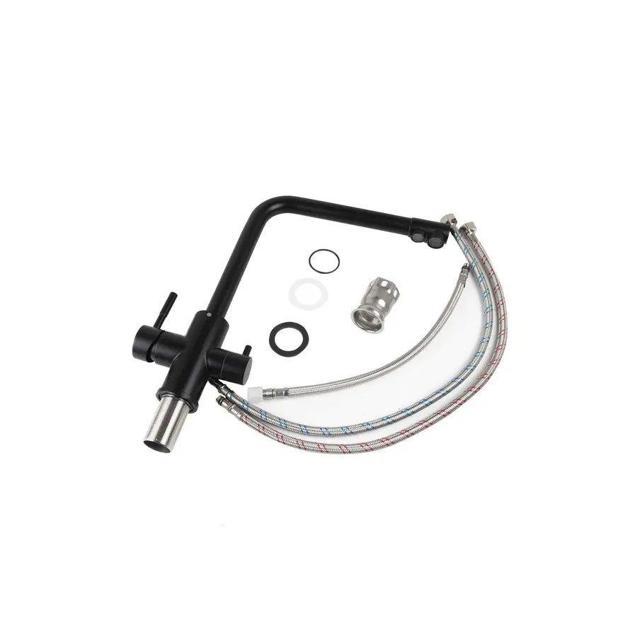 Змішувач кухонний з функцією фільтра Germece 2510B MATT BLACK