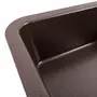 Гранітна мийка для кухні Platinum 7850 CUBE матова Мокко