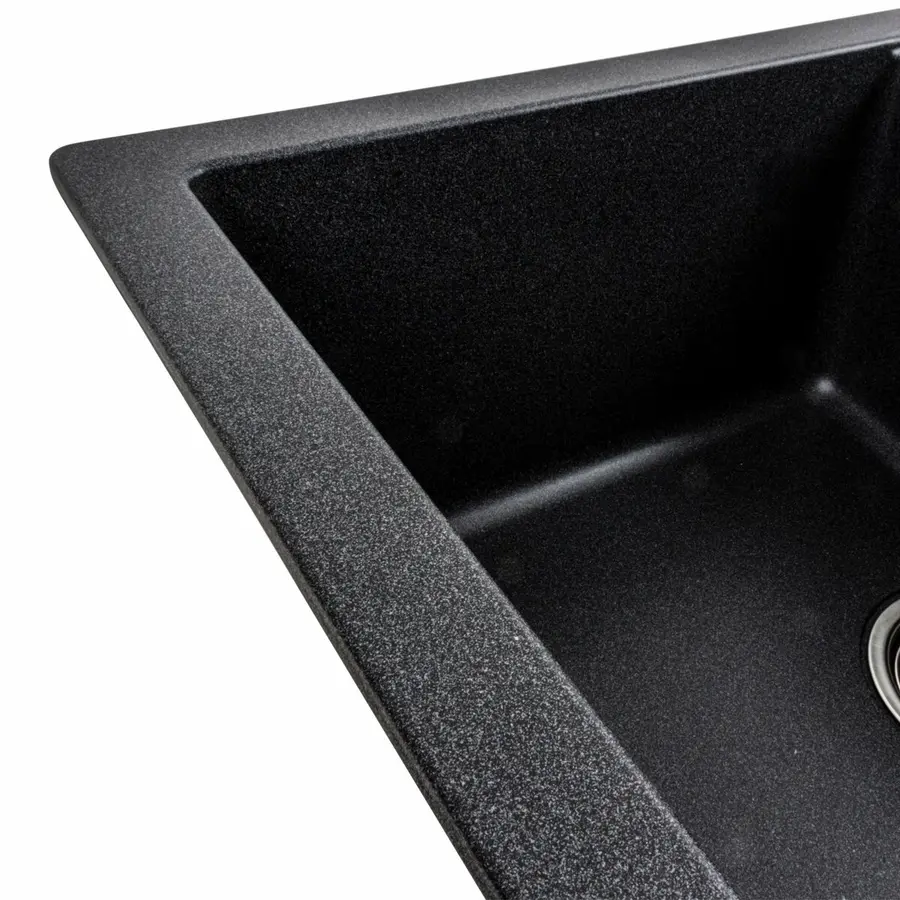 Гранітна мийка для кухні Platinum 7850W TOSKANA матовий Карбон