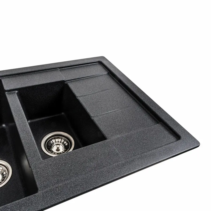 Гранітна мийка для кухні Platinum 7850W TOSKANA матовий Карбон