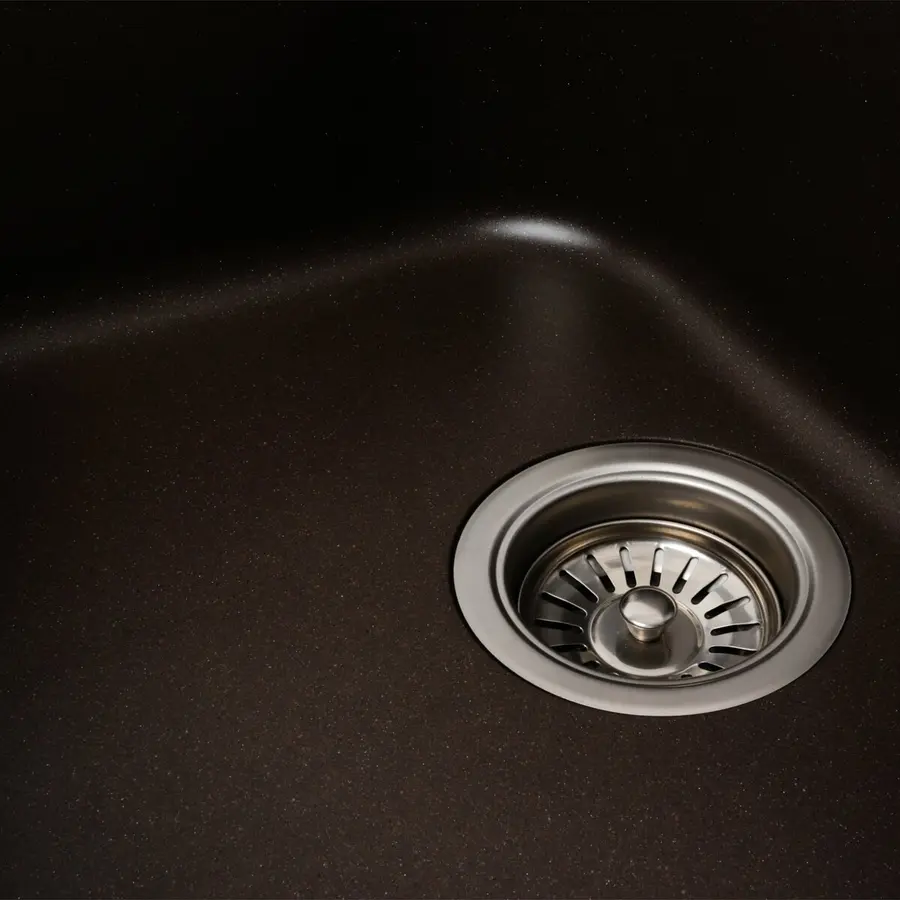 Гранітна мийка для кухні Platinum 7950 Equatoria матовий Темна скеля