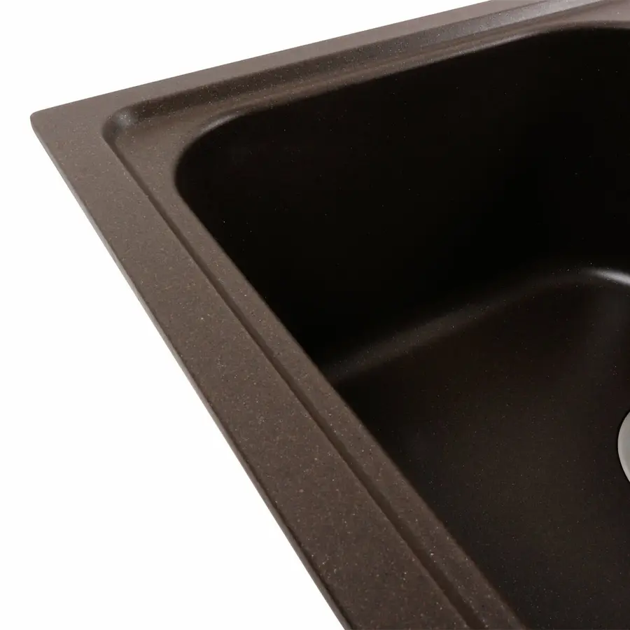 Гранітна мийка для кухні Platinum 7950 Equatoria матовий Темна скеля