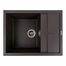 Гранітна мийка для кухні Platinum 6550 LOTOS матовий Гренадін