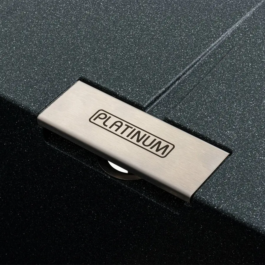 Гранітна мийка для кухні Platinum 6250 ZIRKONE матовий Антрацит