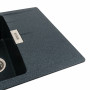 Гранитная мойка для кухни Platinum 6250 ZIRKONE матовый Антрацит