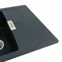 Гранітна мийка для кухні Platinum 6250 ZIRKONE матовий Антрацит