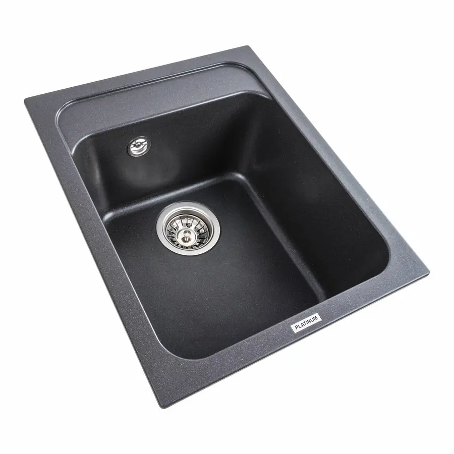 Гранитная мойка для кухни Platinum 4050 KORRADO матовый Морион